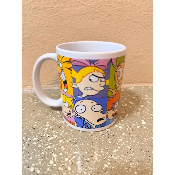 Nickelodeon 90s Characters Coffee Mug Rugrats Hey Arnold Ren Stimpy 2021 Viacom - Picture 2 of 8